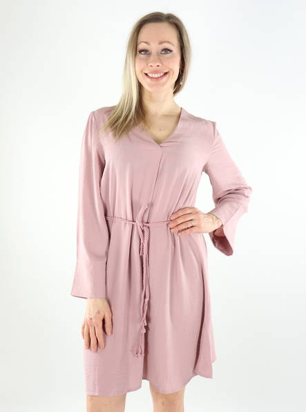 JDY Kleid Divya 7/8 V-Ausschnitt Holzrose - Kleider und Tuniken - 135400 - 1