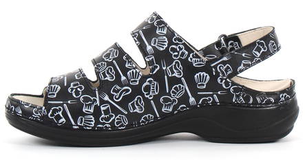 Pflegeleichte maschinenwaschbare Sandalen aus Leder für die Küche - 11 - Damen Arbeitsschuhe - 122640 - 2