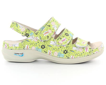 Maschinenwaschbare Sandalen aus Leder für die Pflege von Stillenden, die spielen - Damen Arbeitsschuhe - 126980 - 1