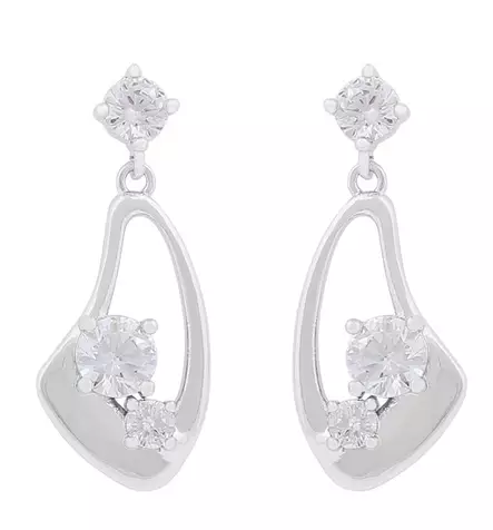 Snö of Sweden Ohrringe Jen mit Anhänger S/C - Ohrringe - 137860 - 1