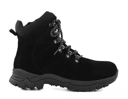 Eskimo Damen Wildleder-Ankle Boots mit Nieten 03220901 Schwarz - Damen Stiefeletten - 139730 - 1