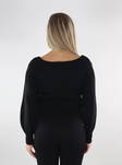 Only Schulterfreier Pullover Schwarz - Damenpullover - 134550 - 2