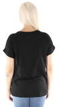 Only Damen T-Shirt, lockerer Schnitt Moster schwarz/uni schwarz - Damen T-Shirts - 126540 - 2