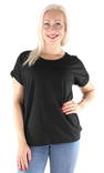 Only Damen T-Shirt, lockerer Schnitt Moster schwarz/uni schwarz - Damen T-Shirts - 126540 - 1