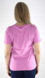 Pieces T-Shirt V-Ausschnitt Violett - Damen T-Shirts - 132880 - 2