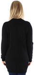 Vila Damen Cardigan Ril Open, hellgrau, schwarz - Damenpullover - 119220 - 3