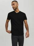Jack&Jones Herren T-Shirt Organic V-Ausschnitt Schwarz - Herren T-Shirts - 136220 - 3