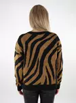 Vila Damenpullover V-Neck schwarz/Zebra-Rubb - Damenpullover - 137190 - 2