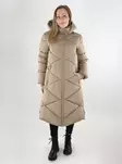 JDY Damen langer Wintermantel Gesteppter Timberwolf - Damen Winterjacken - 139870 - 1