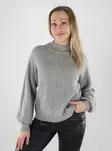 Only Damenpullover mit hohem Kragen mittelgrau - Damenpullover - 139990 - 1