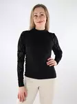 Only Damen Shirt Mesh schwarz/geometrisch - Damen Langarmshirts - 137580 - 1