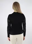 Only Damen Shirt Mesh schwarz/geometrisch - Damen Langarmshirts - 137580 - 2
