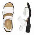 Rieker Damen Leder-Sandalen 64560-81 weiß - Rieker Sandalen - 137960 - 3