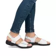 Rieker Damen Leder-Sandalen 64560-81 weiß - Rieker Sandalen - 137960 - 5