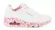Skechers Damen Sneakers 155506/WRPK UNO - LOVING LOVE weiß/rot/rosa - Skechers Sneaker - 138070 - 2
