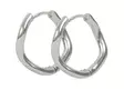 Snö of Sweden Ohrringe Union Curve Ring 20 mm Silber - Ohrringe - 141600 - 1