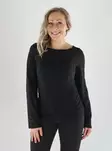 Vero Moda Shirt VMLAYLA LS GATHERING TOP schwarz - Damen Langarmshirts - 141580 - 1