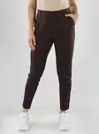 Vila Hose HW SLIM PANT Kaffee-Bohne - Damenhosen - 141520 - 1
