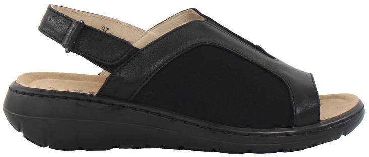 Emma Sandalen 444-1663, Schwarz - Damen Sandalen - 123210 - 1