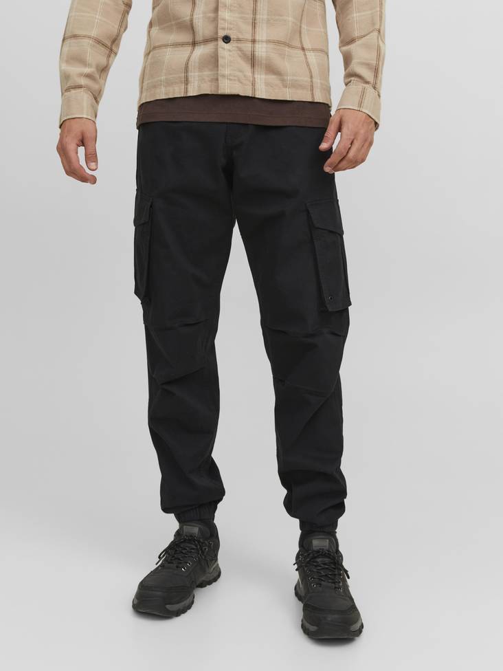 Jack&Jones Hose Kane Cargo Schwarz - Herrenhosen - 135430 - 1