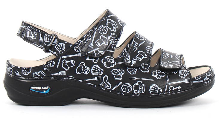 Pflegeleichte maschinenwaschbare Sandalen aus Leder für die Küche - 11 - Damen Arbeitsschuhe - 122640 - 1