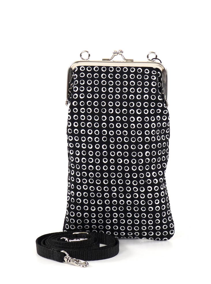 Nabo K556 Tasche mit Schultergurt schwarz / Ballmuster - Geldbörsen - 134380 - 1