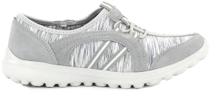 Natura Walkingschuhe Seidenglatt, Hellgrau/multifärbig - Damen walkingschuhe - 130960 - 1