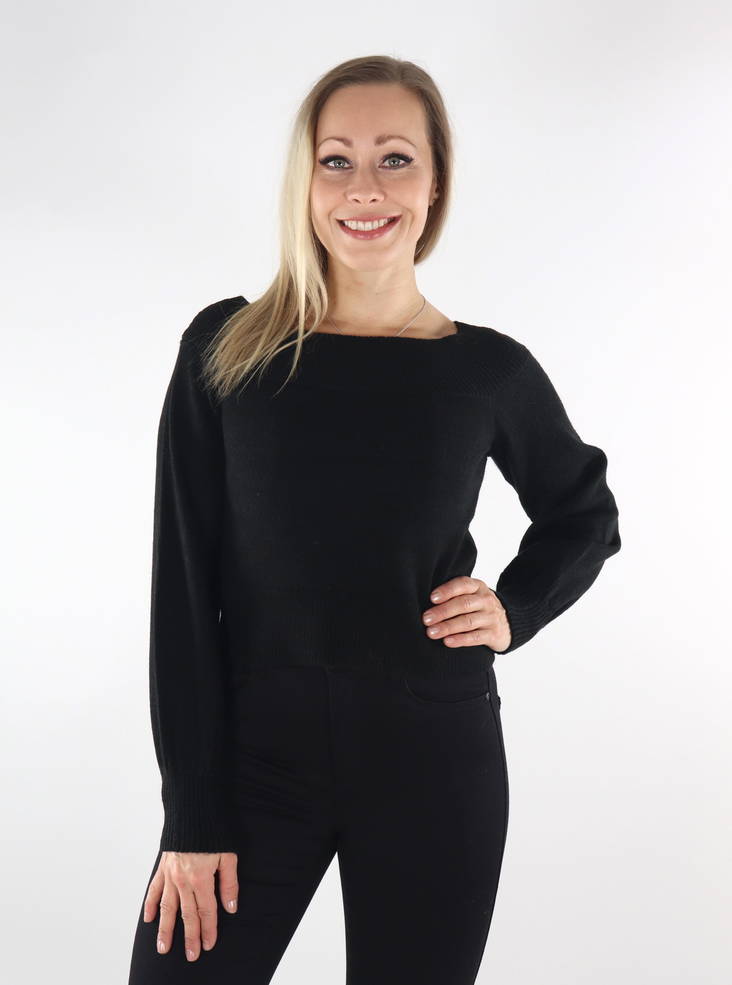 Only Schulterfreier Pullover Schwarz - Damenpullover - 134550 - 1