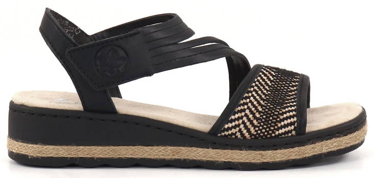 Rieker Sandalen 61764-00 schwarz multi - Rieker Sandalen - 133480 - 1