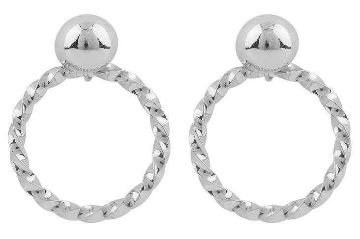 Snö of Sweden Ohrringe Turn Silber - Ohrringe - 124380 - 1