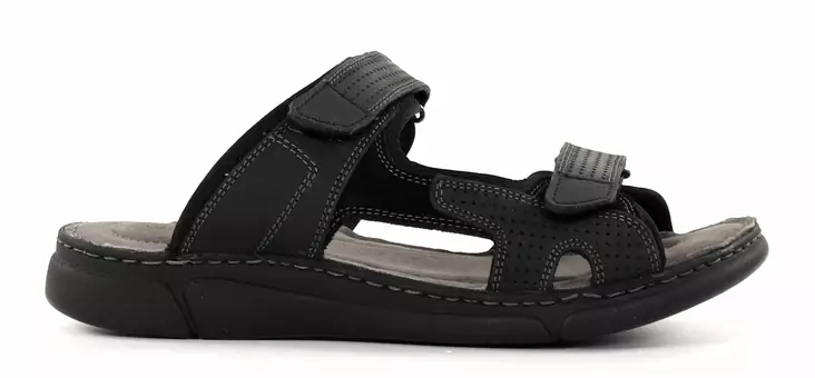 Migant Herren-Pantoletten L931-3 Parker schwarz - Herrensandalen - 136450 - 1