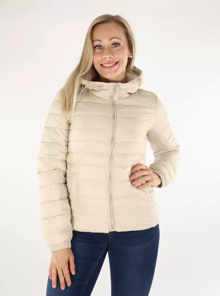 Only Leichte wattierte Jacke Tahoe Pumice Stone - Damen Leichte steppjacken - 136700 - 1