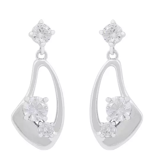 Snö of Sweden Ohrringe Jen mit Anhänger S/C - Ohrringe - 137860 - 1