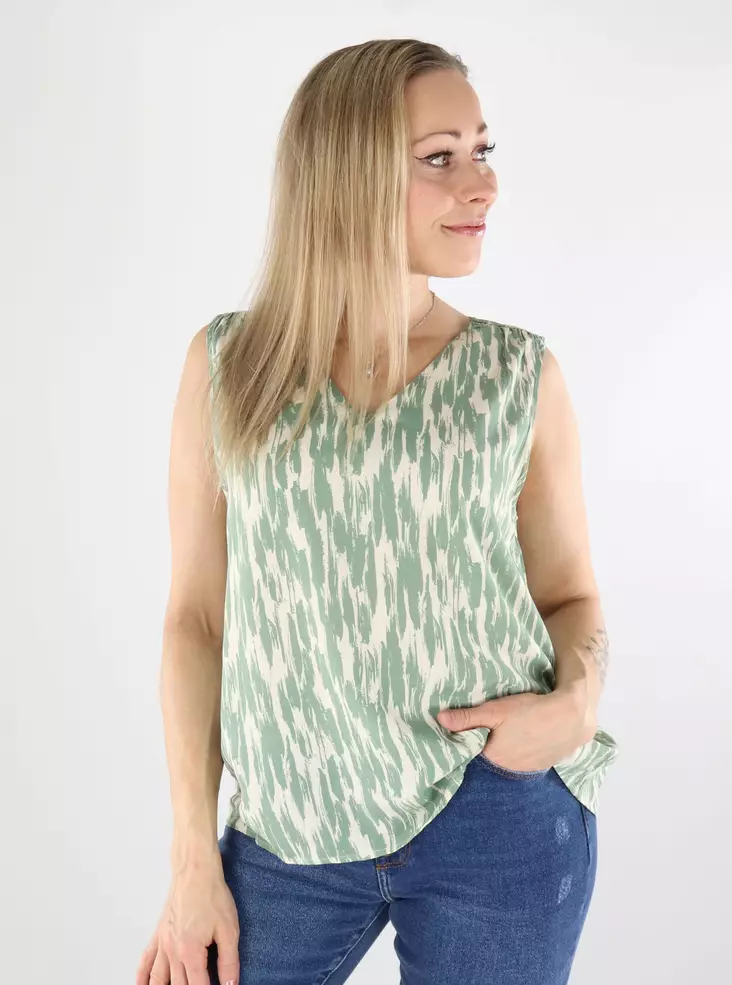 Vero Moda Damen Top VMEASY Joy Birke/Hecken-Grün - Damen Tops - 138570 - 1