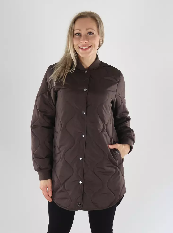 Vila Jacke L/S QUILT JACKEN braune Bohne - Leichte Damenjacken - 141530 - 1