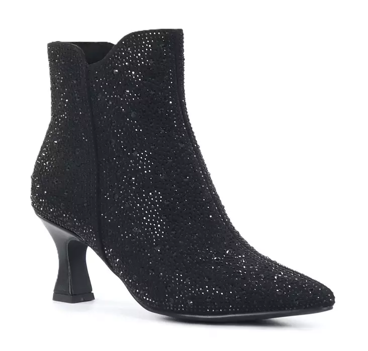 Marco Tozzi Stiefeletten 25018-45 065 Schwarz Glitzer - Damen Stiefeletten - 142000 - 1