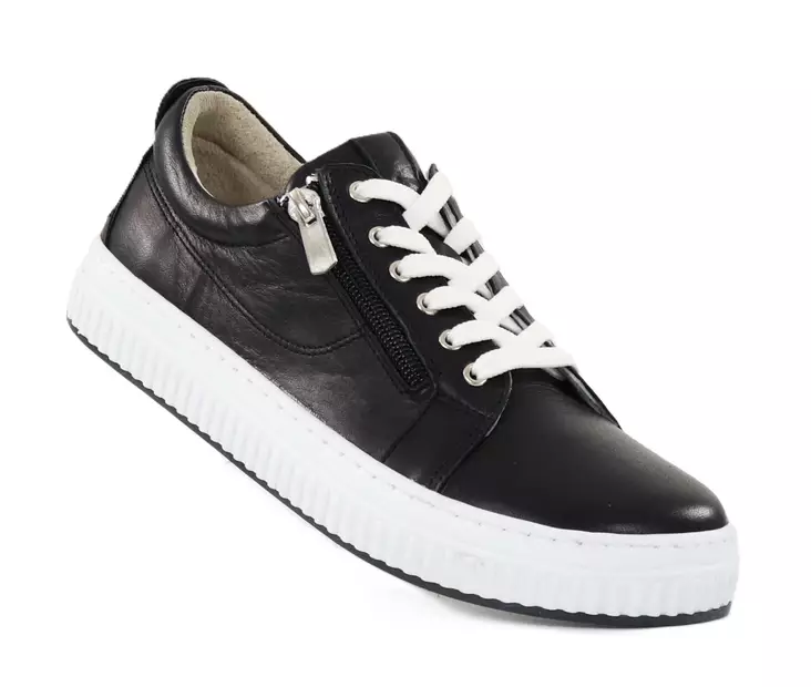 Andrea Conti Damen Sneakers aus echtem Leder 0069003-002 schwarz - Damen Sneaker - 138280 - 1