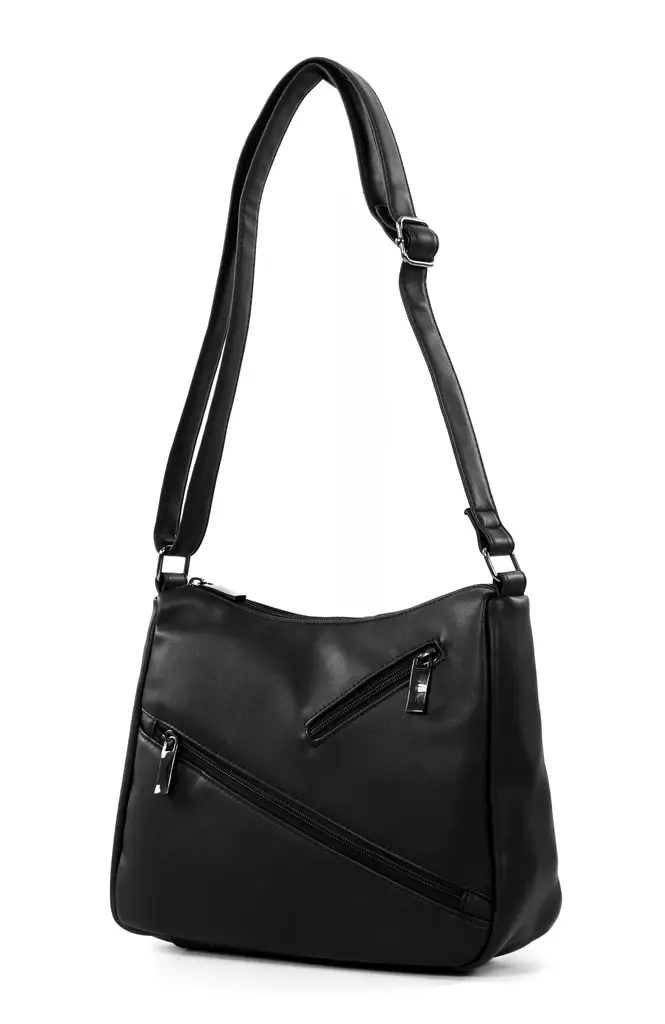 Brunelli Schultertasche 3916K Schwarz - Handtaschen - 136900 - 1