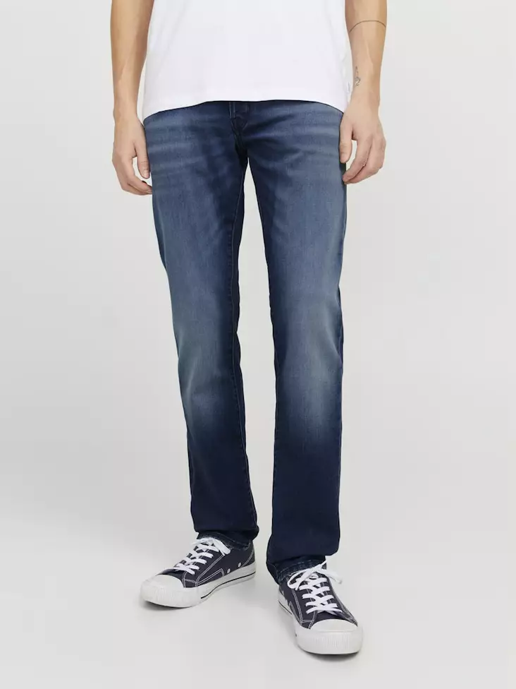 Jack&Jones Jeans JJIMIKE JJfFOX blaues Denim - Herren Jeans - 139320 - 1