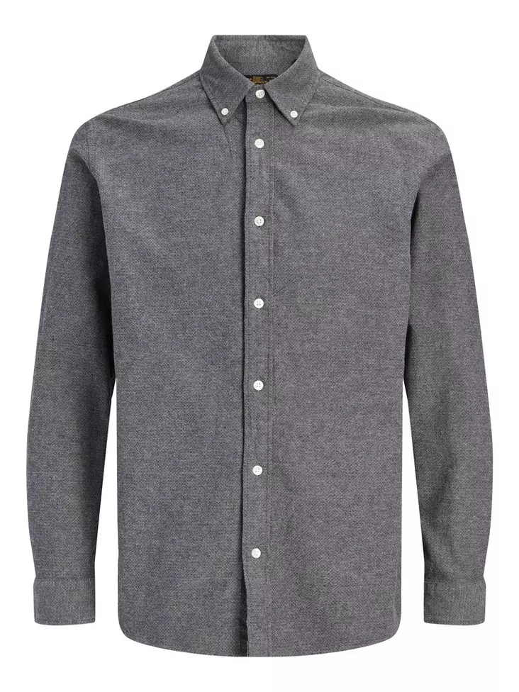 Jack&Jones Hemd JPRBLUSTANLEY FLANNEL L/S SHIRT Kohlenrauch - Herren Hemden - 142220 - 1