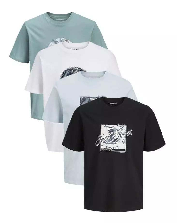 Jack&Jones Herren T-Shirt Honolulu Shape Tee - Herren T-Shirts - 140290 - 1