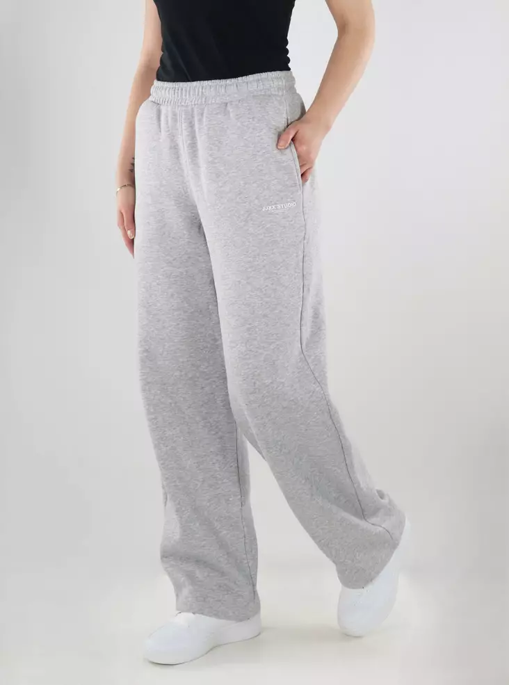 JJXX Damen Weit geschnittene Sweatpants JXSTUDIO Vesterbro Hellgrau - Damenhosen - 140120 - 1