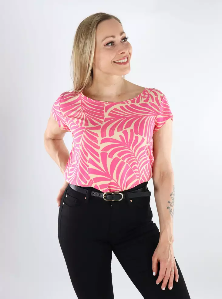 Only Damen Langarm-T-Shirt ONLNOVA carmine rose/la pal - Damen T-Shirts - 138390 - 1