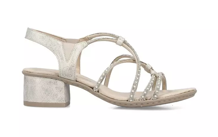 Rieker Damen Partysandalen 64970-60 Beige - Rieker Sandalen - 140980 - 1