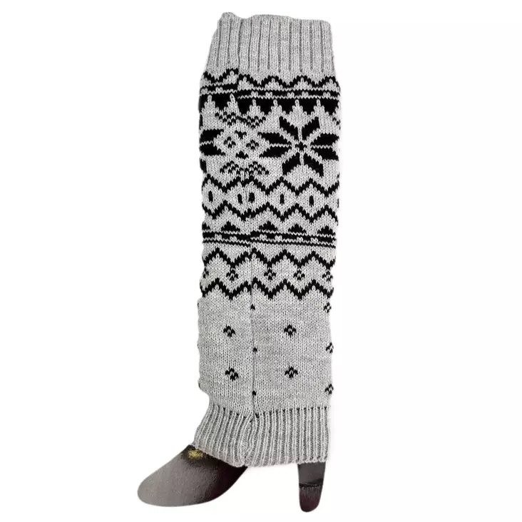 Veniz gemusterte Kniestrümpfe 81041 grau - Damen Socken - 137020 - 1