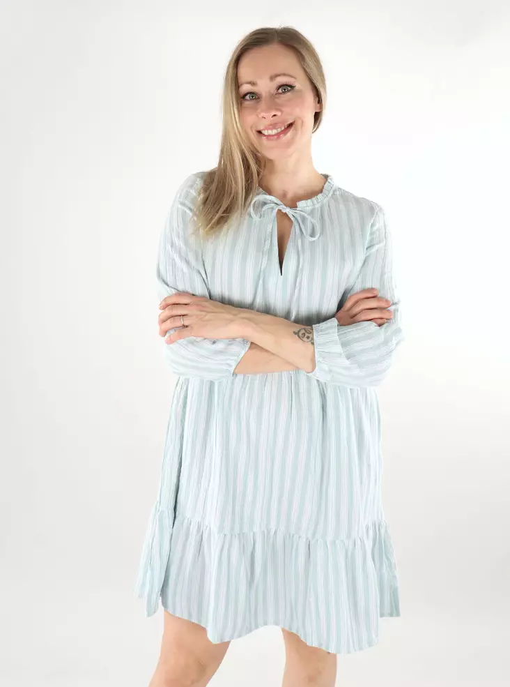 Vero Moda Kleid/Tunika 3/4 grau Nebel/Schneeweiß - Kleider und Tuniken - 138560 - 1