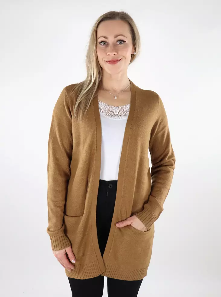 Vila Damen Strickjacke Ril Open Gummi - Damenpullover - 137260 - 1