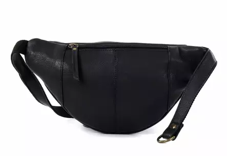 House of Sajaco Bauchtasche aus echtem Leder 3030011 schwarz - Handtaschen - 136551 - 2