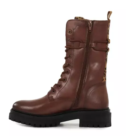 Bullboxer Damen Leder Stiefeletten 6YY0870201 braun/Leopard - Damen Stiefeletten - 139701 - 2