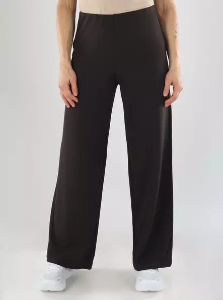 Only Hose MW WIDE PANT Schokoladentorte - Damenhosen - 141521 - 1